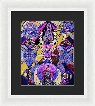 Saint Germain Consciousness - Framed Print