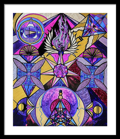 Saint Germain Consciousness - Framed Print