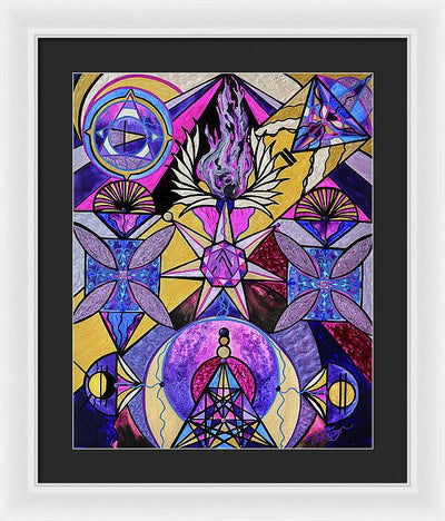 Saint Germain Consciousness - Framed Print