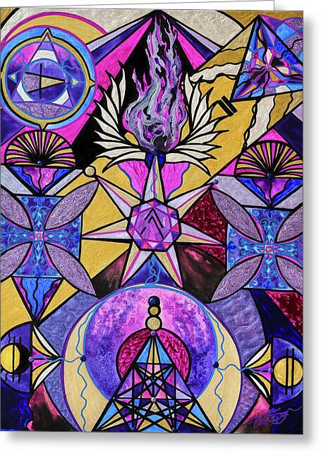 Saint Germain Consciousness - Greeting Card
