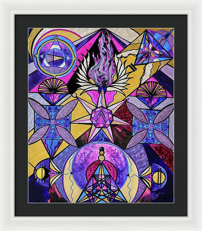 Saint Germain Consciousness - Framed Print