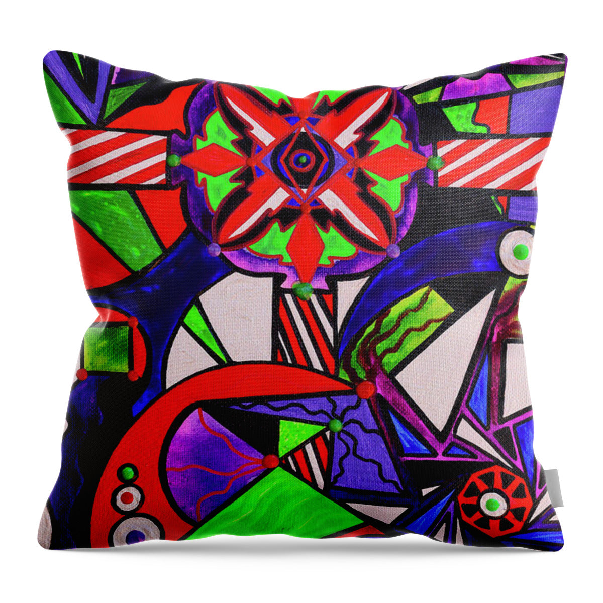 Warding Grid - Throw Pillow