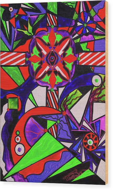 Warding Grid - Wood Print