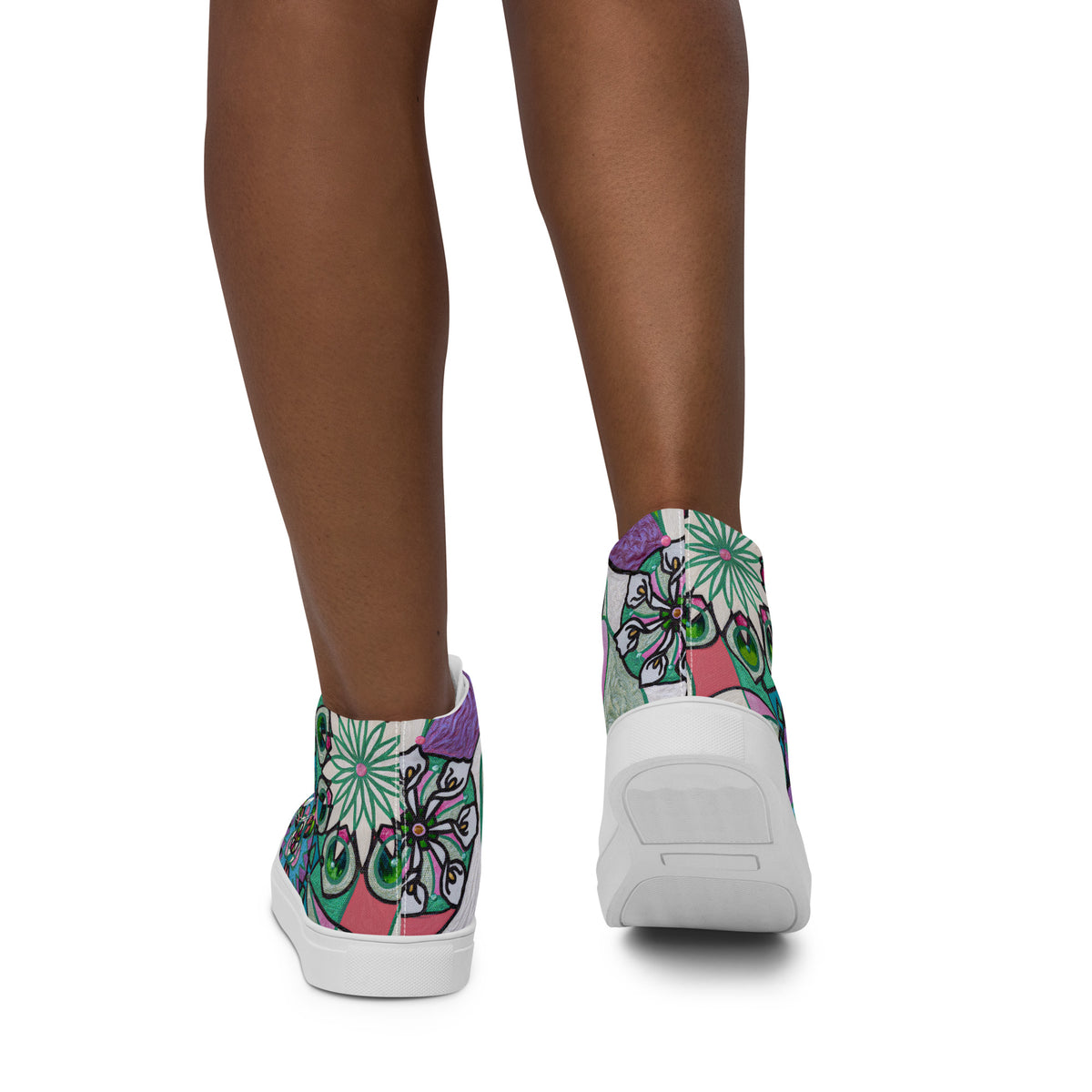 Quan Yin Consciousness - Women’s high top canvas shoes