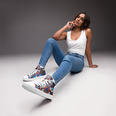Enoch Consciousness - Women’s high top canvas shoes