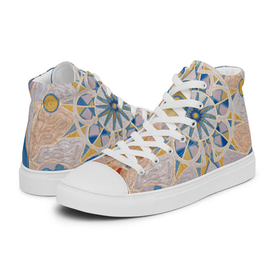 Christ Consciousness - Women’s high top canvas shoes