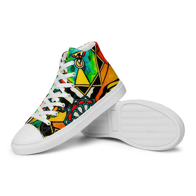 Muhammad Consciousness - Women’s high top canvas shoes