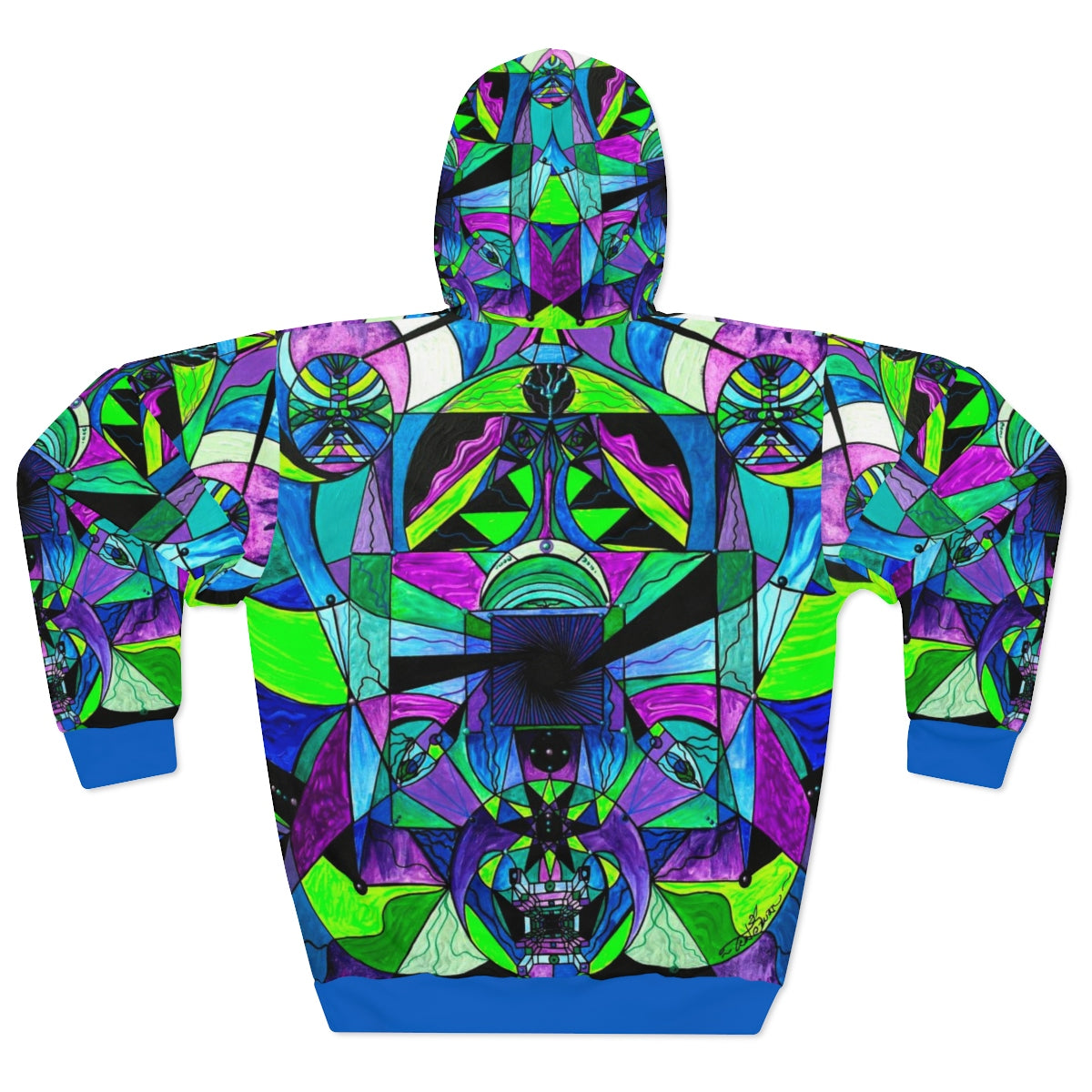 Arcturian Astral Travel Grid-AOP Unisex Pullover Hoodie
