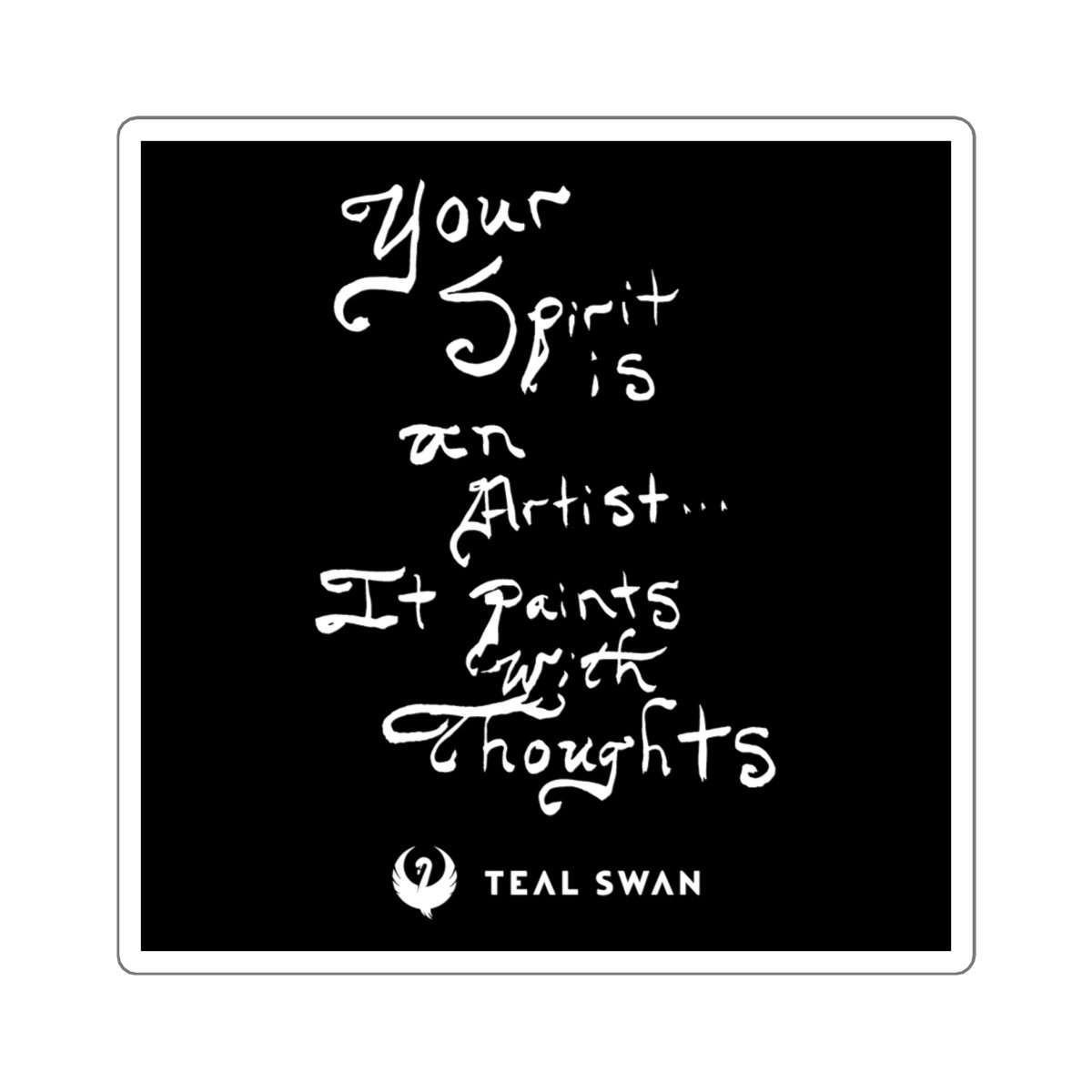 Spirit Is Quote - Square Stickers