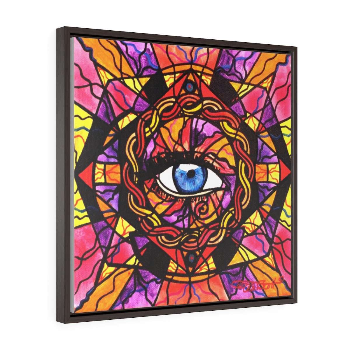 Confident Self Expression - Square Framed Premium Gallery Wrap Canvas