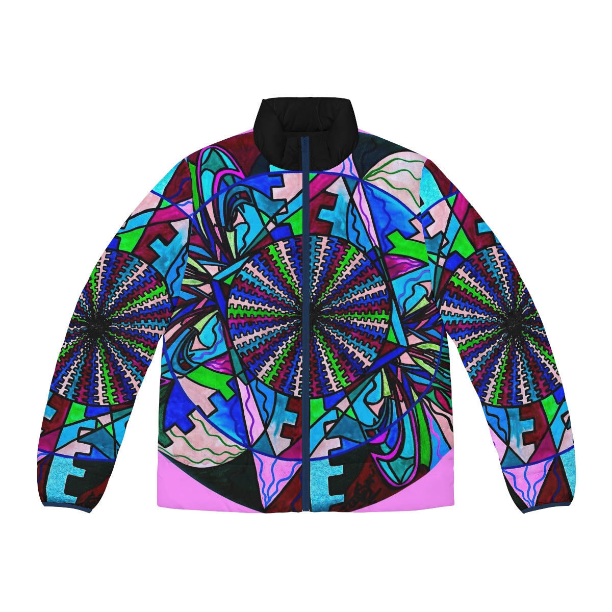 Pleiadian Lightwork Integration Model - Men's Puffer Jacket (AOP)