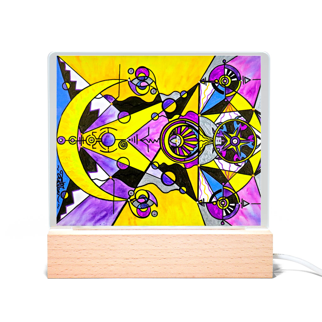 Arcturian Personal Truth Grid - Light Up Acrylic Sign