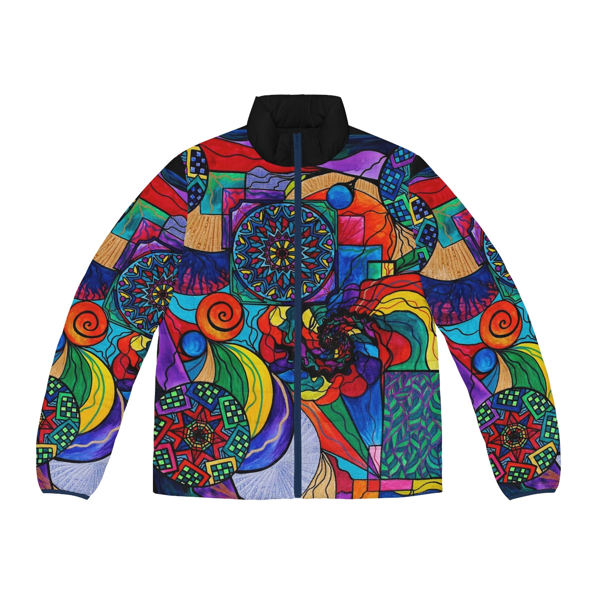 Self Exploration - Men's Puffer Jacket (AOP)