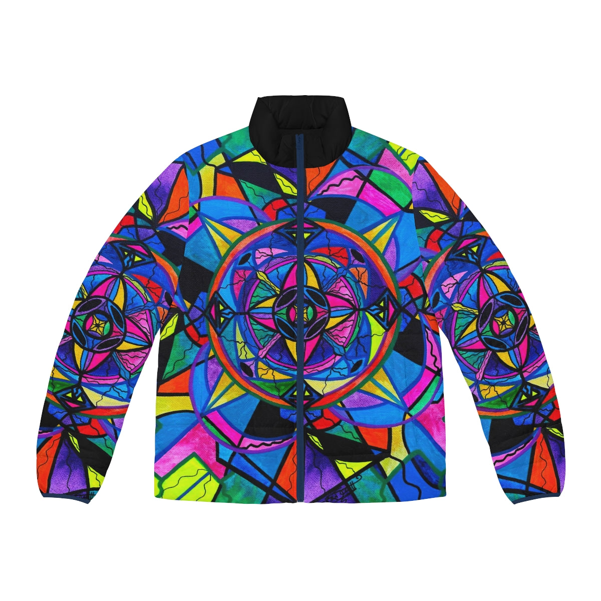 Activating Potential - Men's Puffer Jacket (AOP)