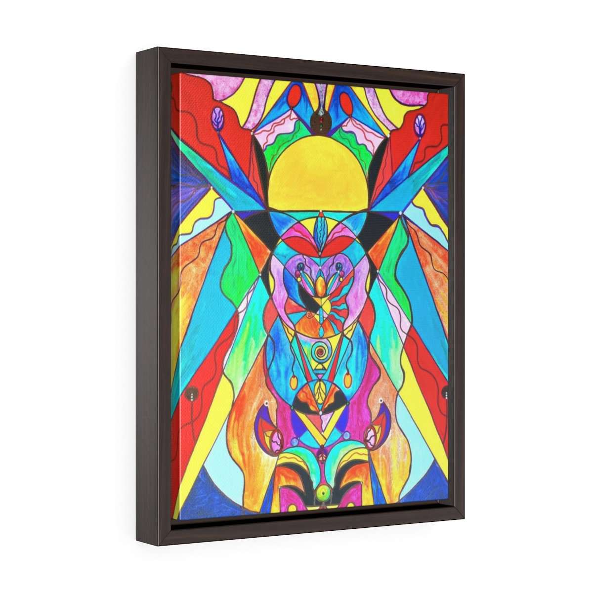 Arcturian Metamorphosis Grid - Vertical Framed Premium Gallery Wrap Canvas