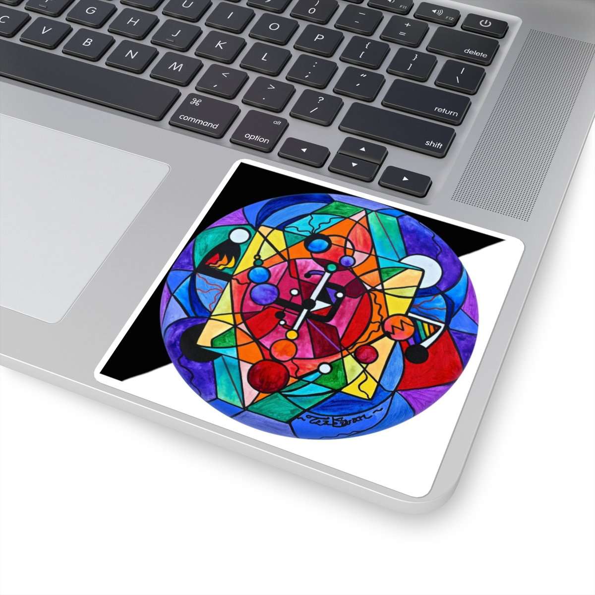 Arcturian Divine Order Grid - Square Stickers