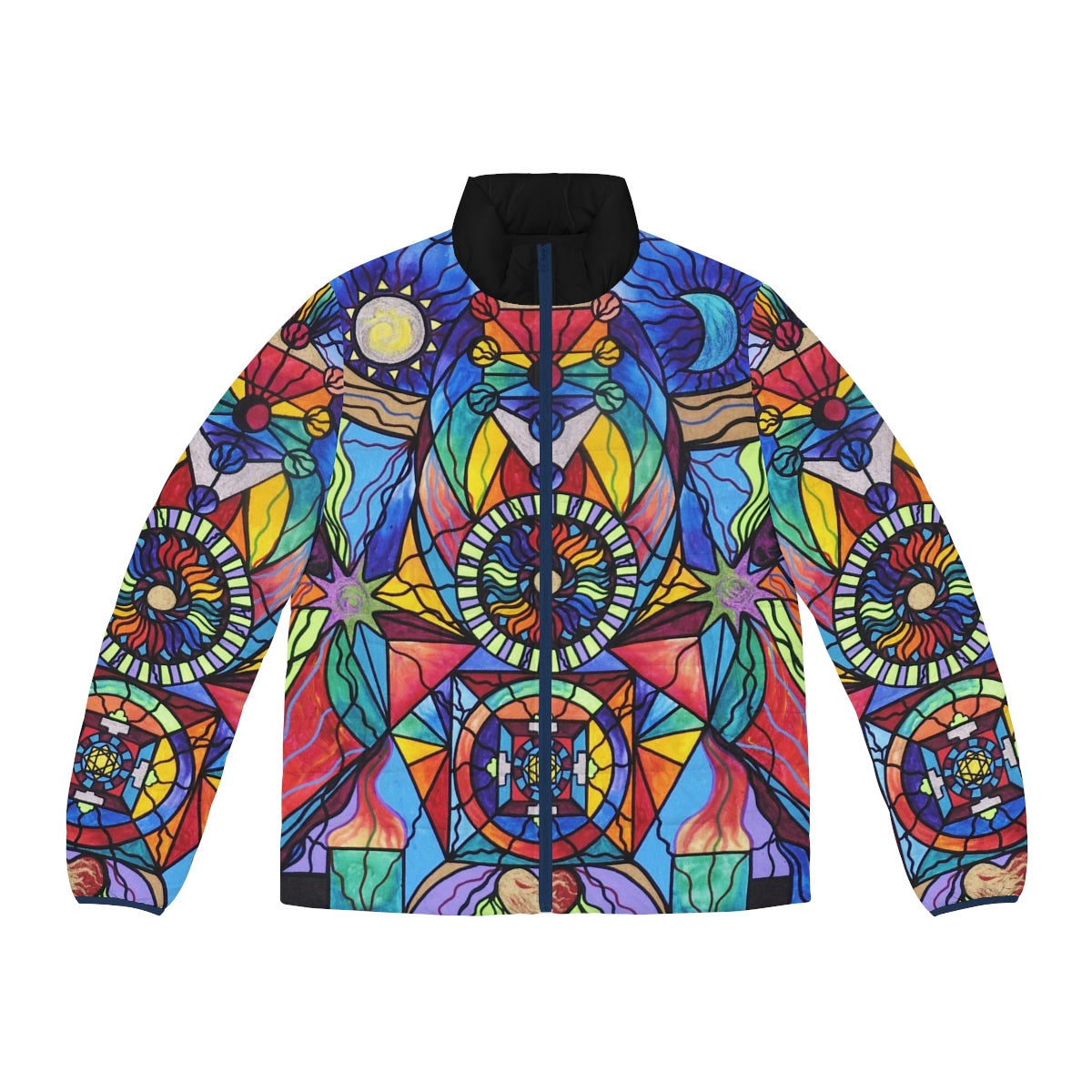 Spiritual Guide - Men's Puffer Jacket (AOP)