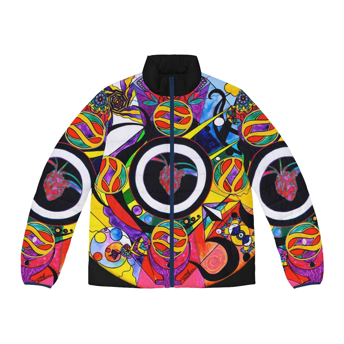 Self Esteem Matrix - Men's Puffer Jacket (AOP)