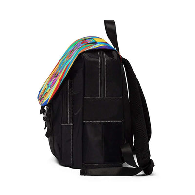 Arcturian Metamorphosis Grid - Unisex Casual Shoulder Backpack