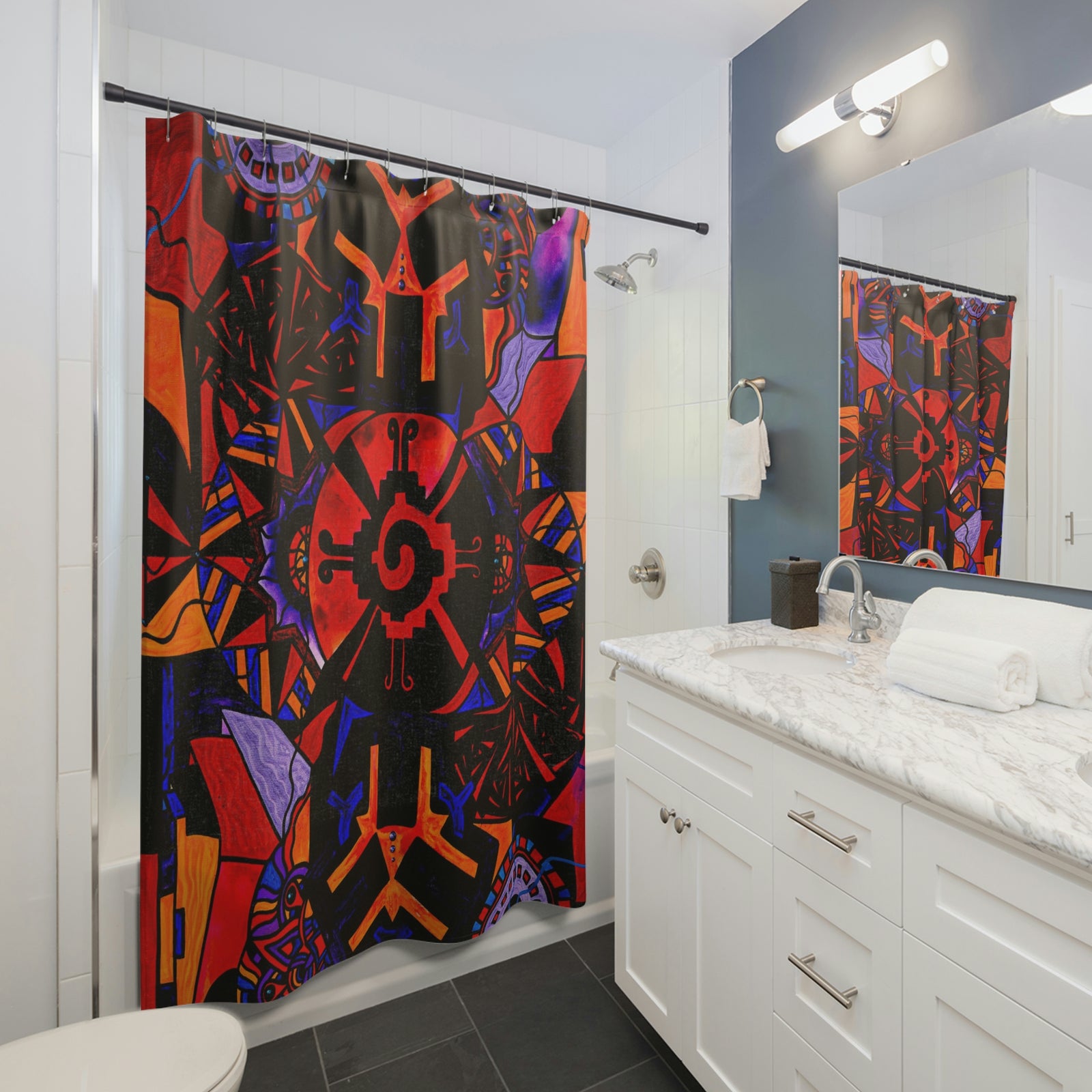 Alnilam Strength Grid - Shower Curtains