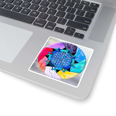 The Flower of Life - Square Stickers