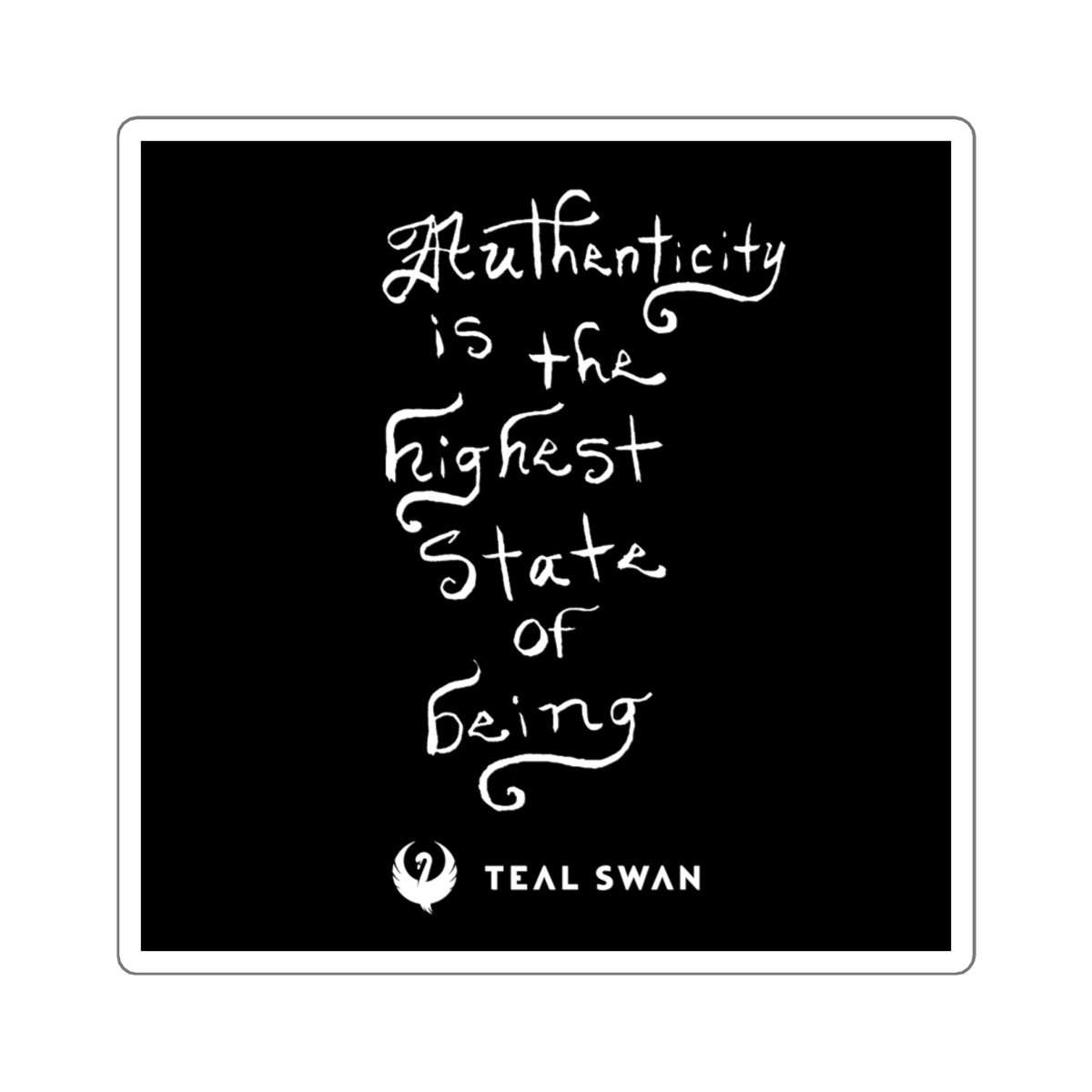 Authenticity Is Quote - Square Stickers