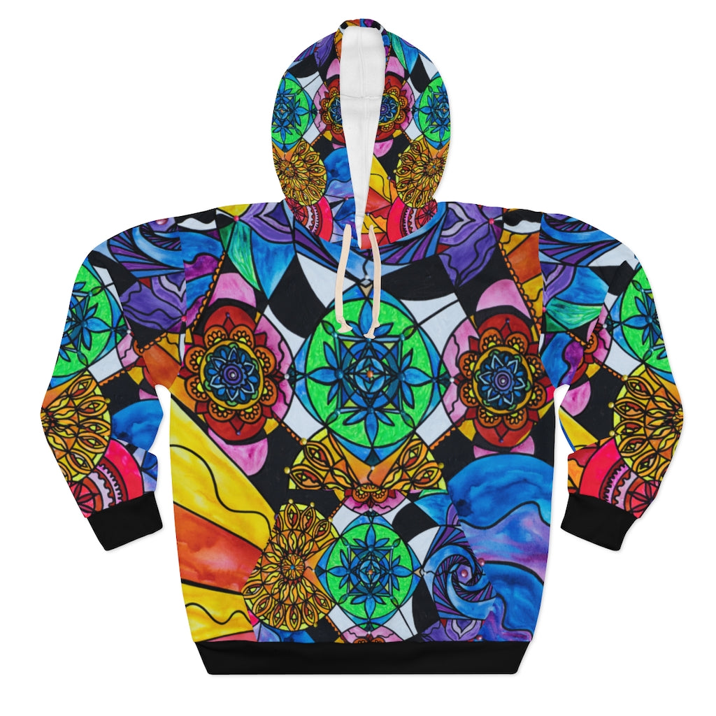 The Alignment Grid - AOP Unisex Pullover Hoodie