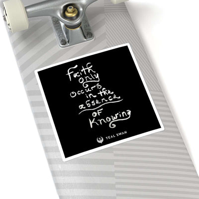 Faith Quote - Square Stickers