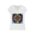 Sri Yantra - Dámské Jersey krátký rukáv V-neck tričko