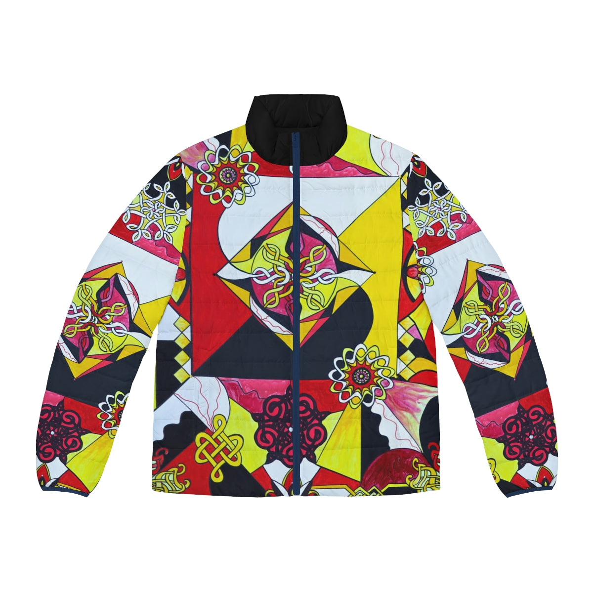 Interdependence - Men's Puffer Jacket (AOP)