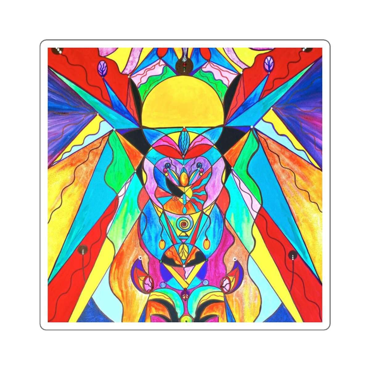 Arcturian Metamorphosis Grid - Square Stickers