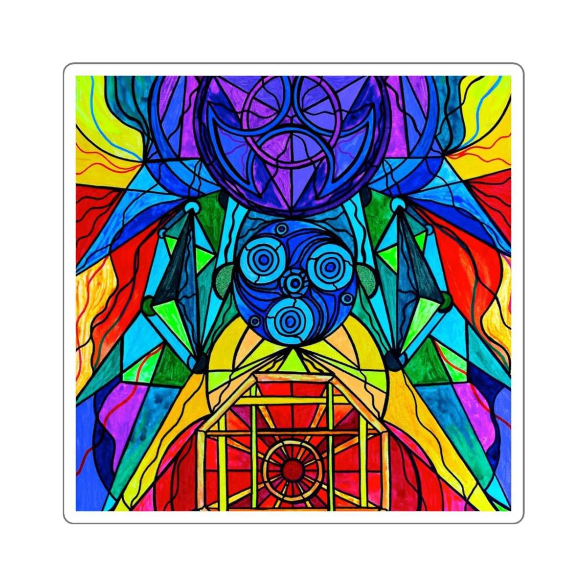 Arcturian Konjunkce Grid - čtvercové samolepky