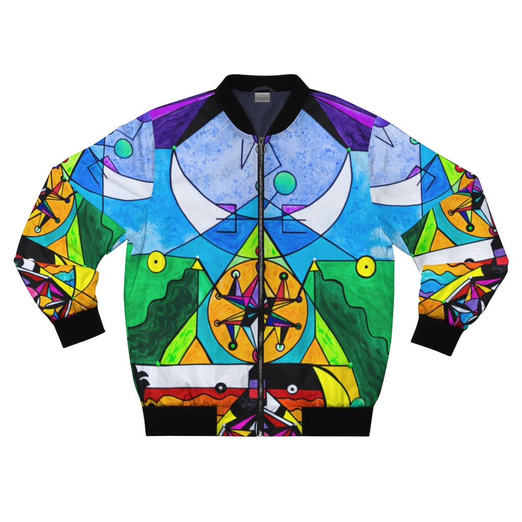 Manifestation Lightwork Model - AOP Bomber Jacket