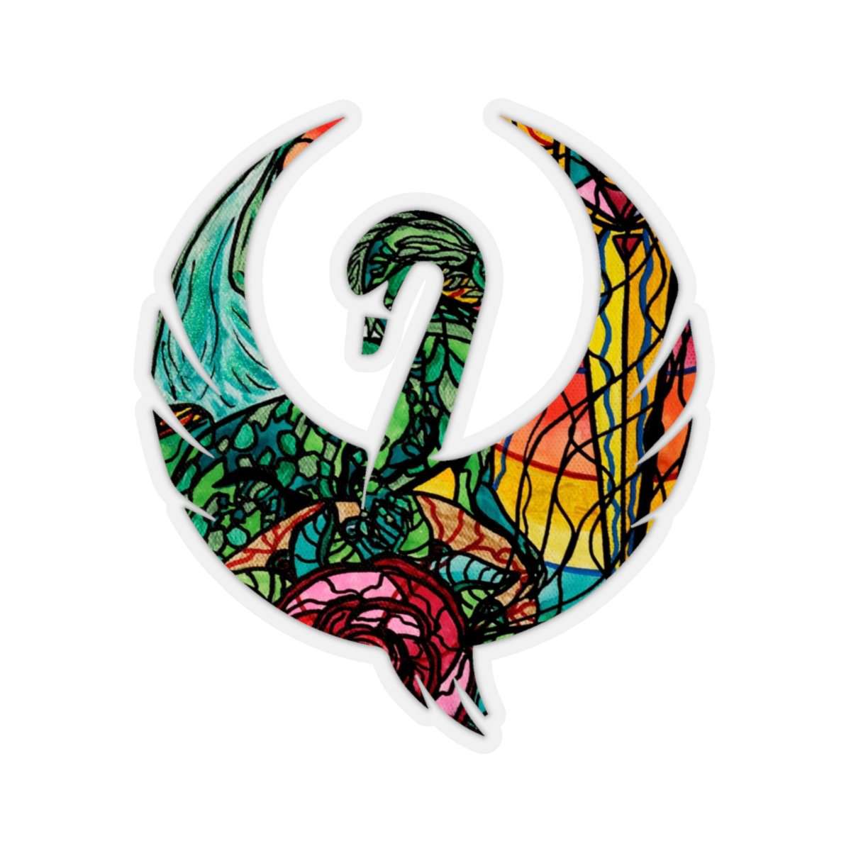 Dragon - Swan Stickers