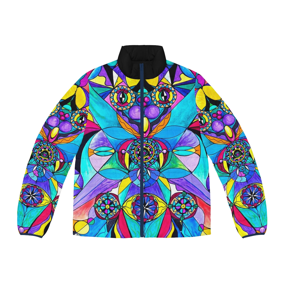 The Cure - Men's Puffer Jacket (AOP)