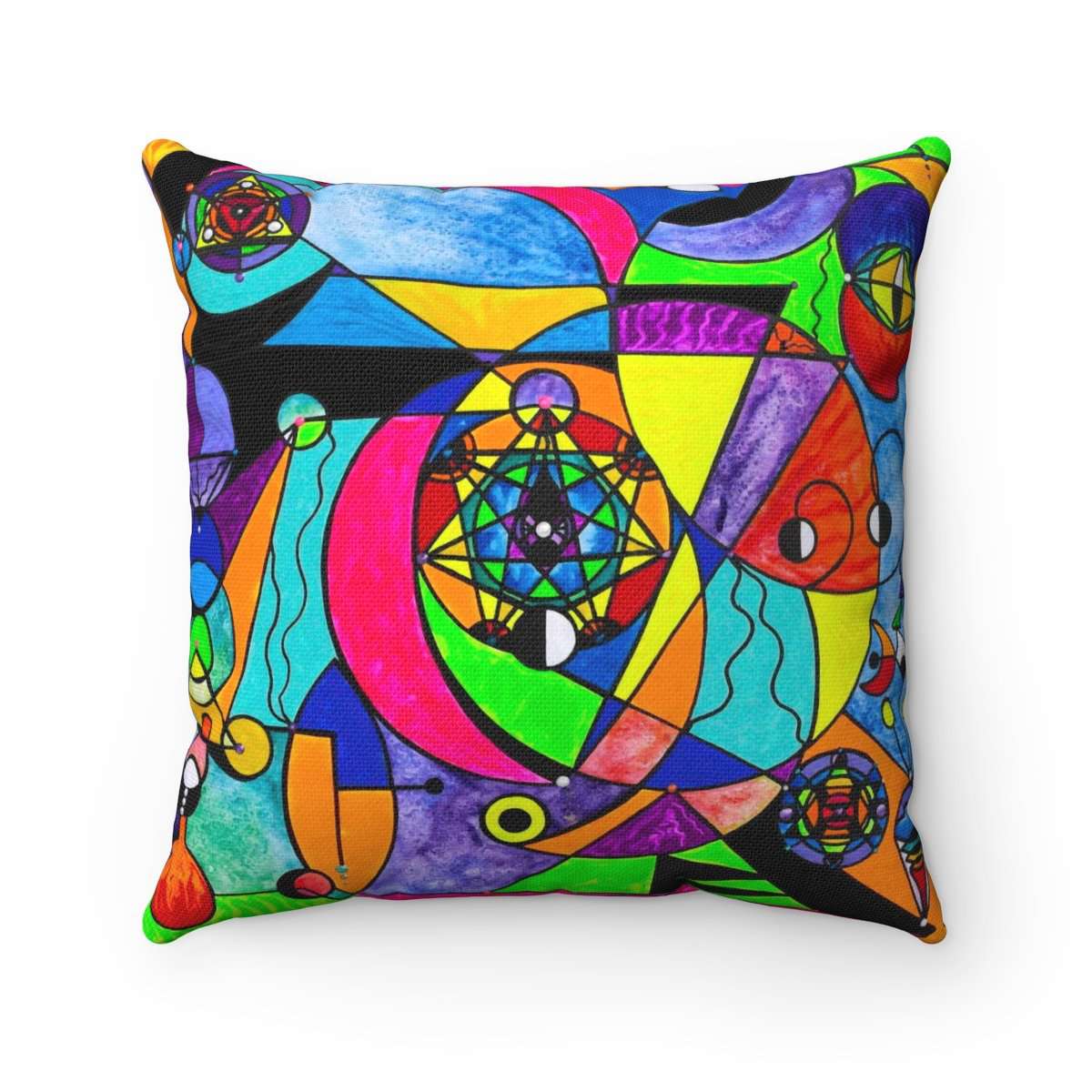 Síťová mříž - polyesterový čtvercový polštář