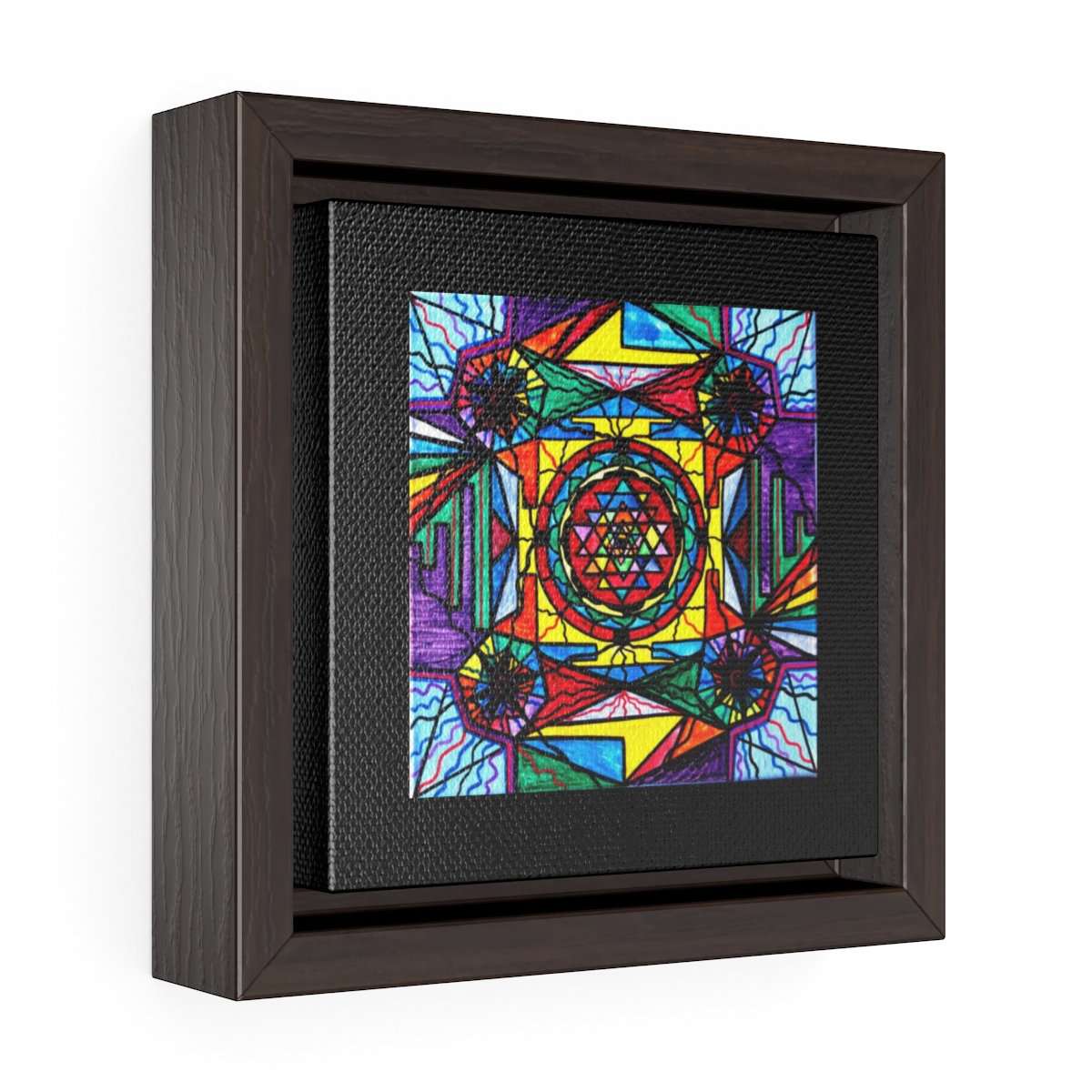 Sri Yantra - Square Framed Premium Gallery Wrap Canvas