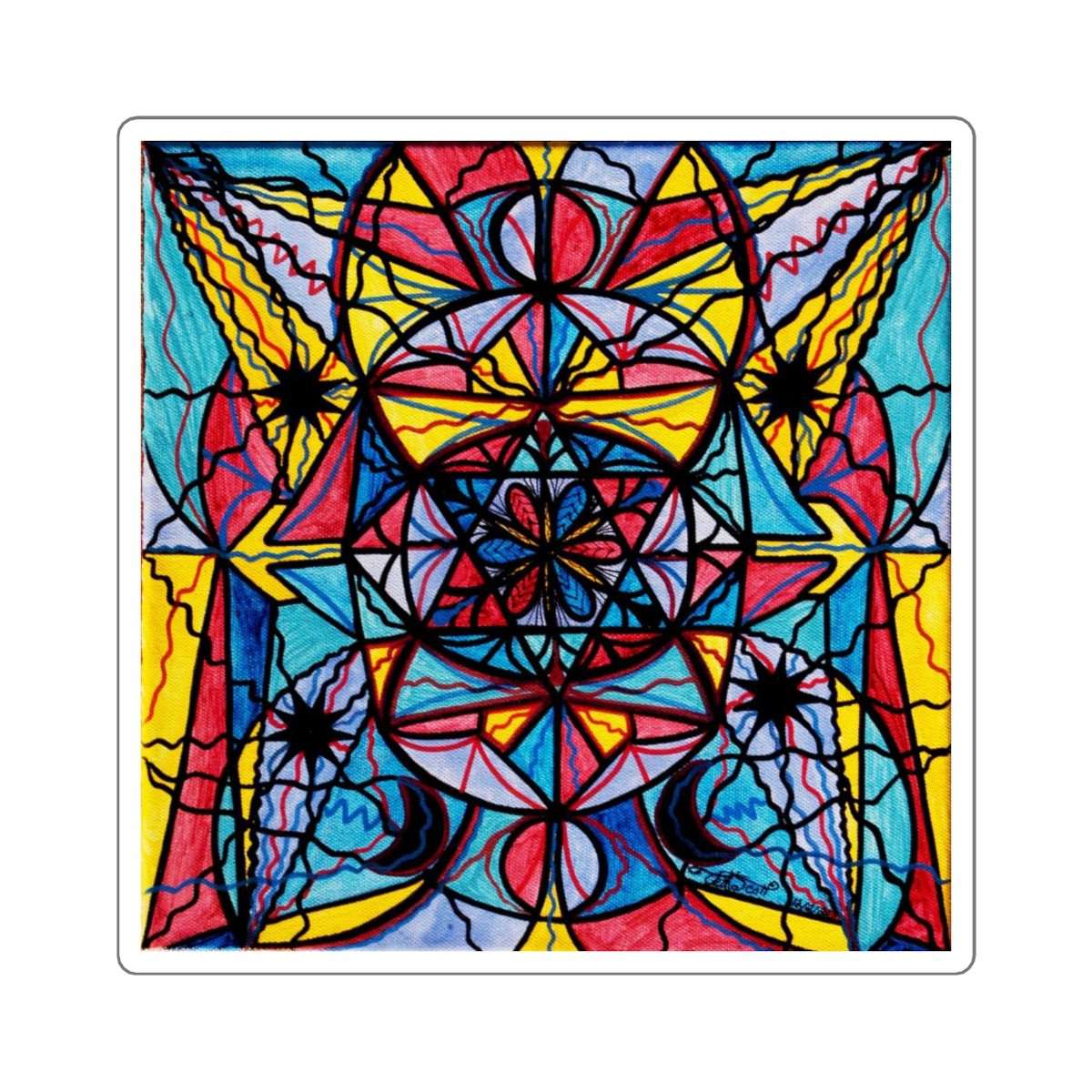 Open To The Joy Of Being Here - Square Stickers