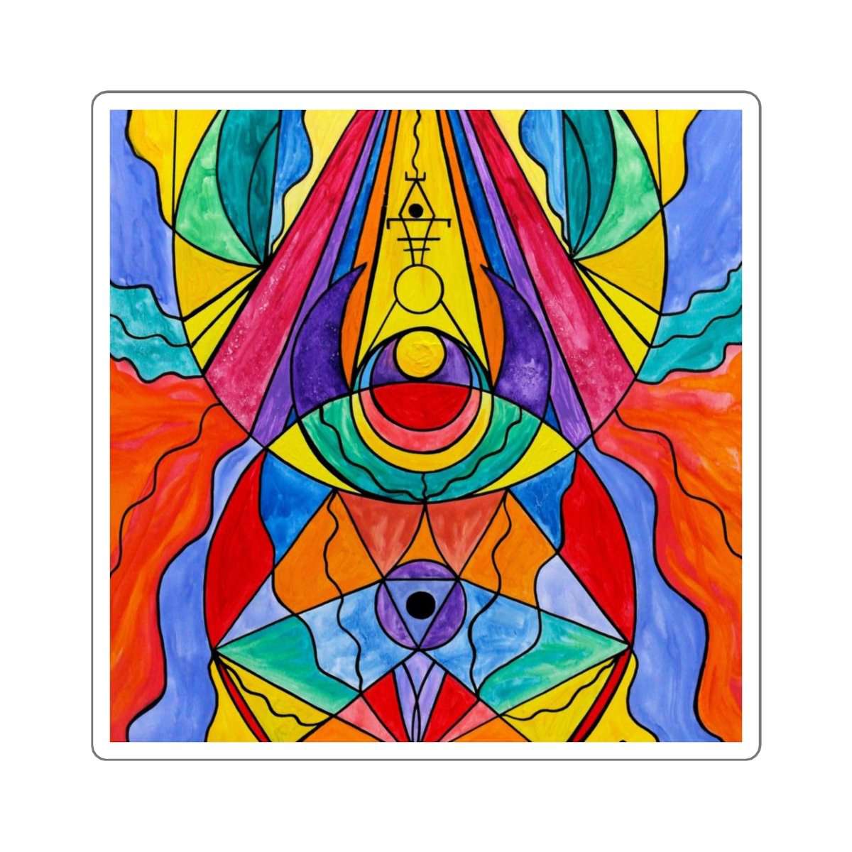 Arcturian Insight Grid - Square Stickers