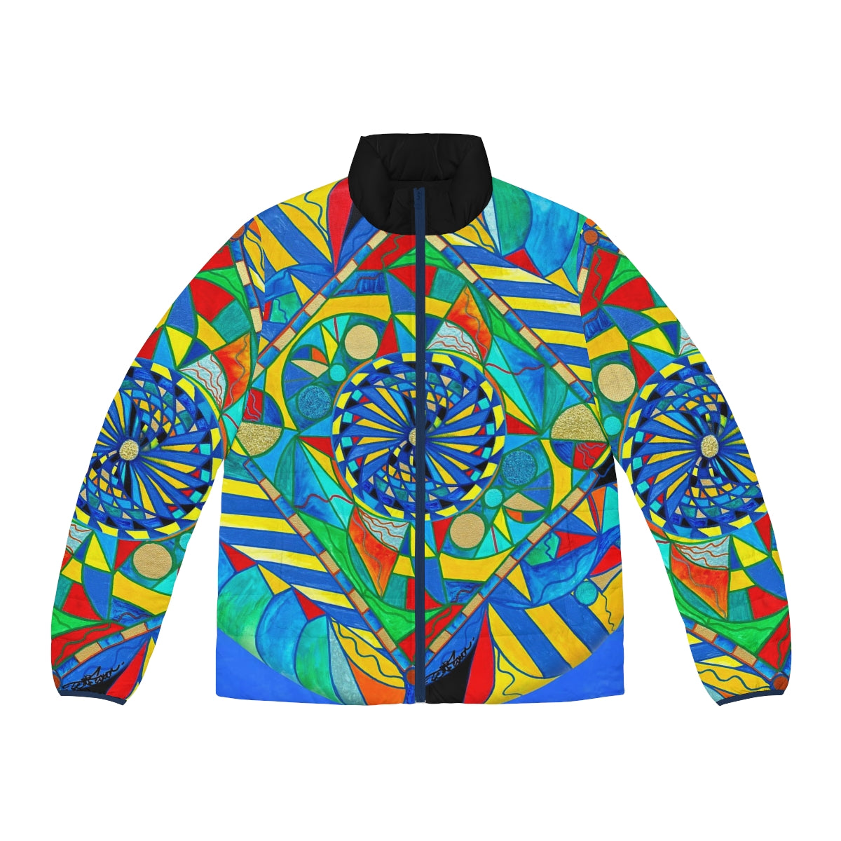 Ascended Reunion - Men's Puffer Jacket (AOP)