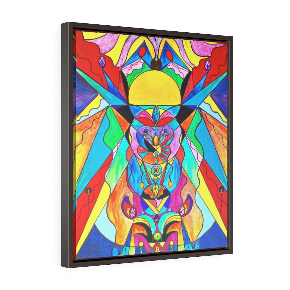 Arcturian Metamorphosis Grid - Vertical Framed Premium Gallery Wrap Canvas