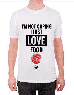 I'm Not Coping, I Just Love Food - Unisex T-Shirt
