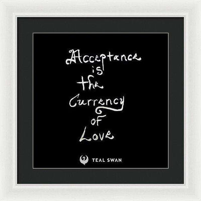 Acceptance Quote - Framed Print