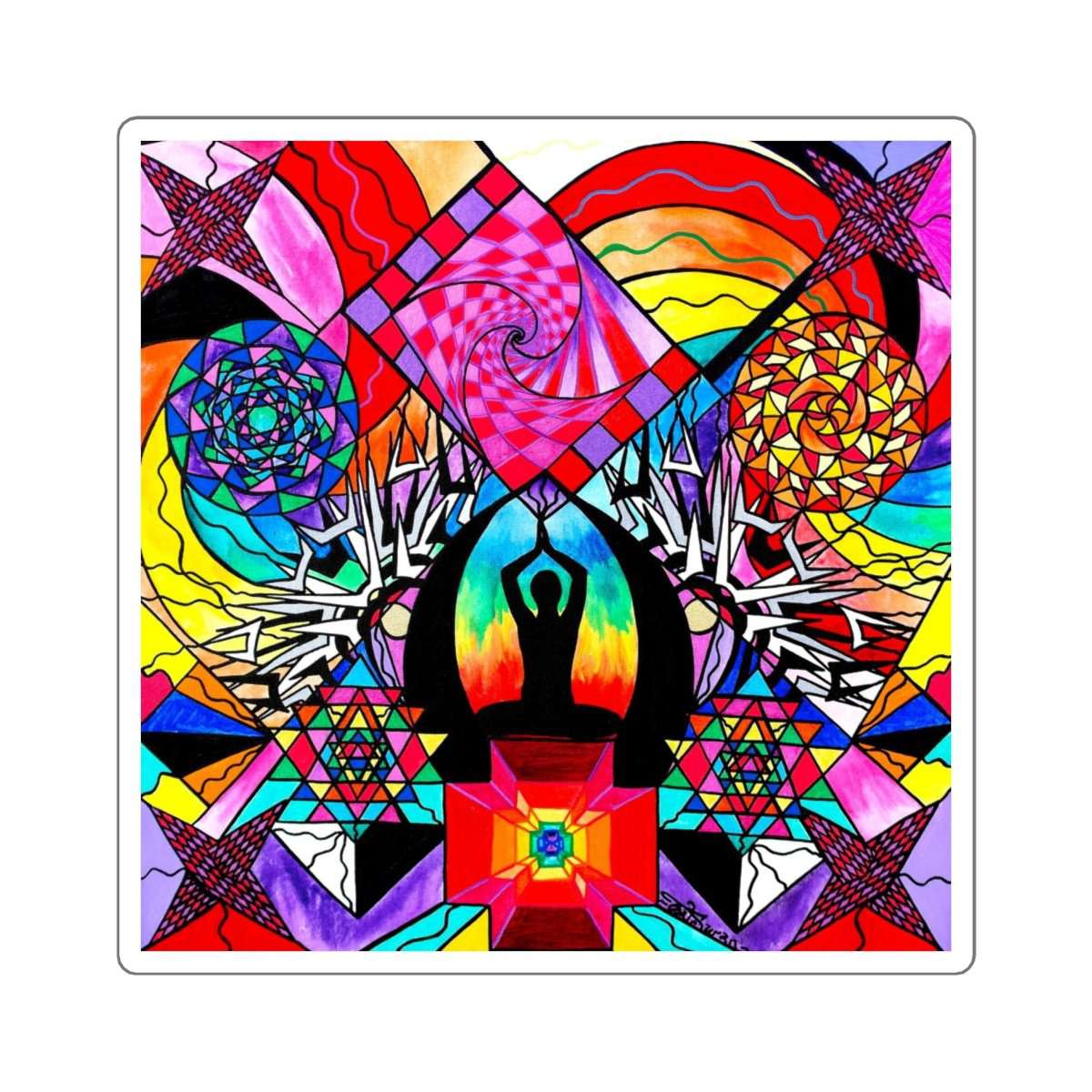 Meditation Aid - Square Stickers