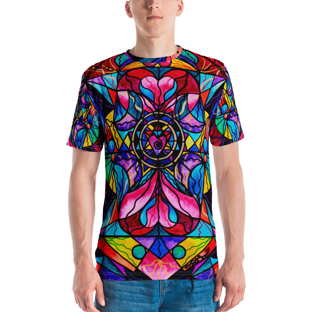 Blue Ray Self Love Grid - Men's T-shirt