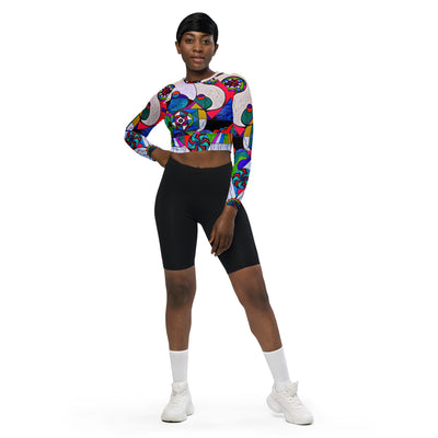 Aether - Recycled long-sleeve crop top