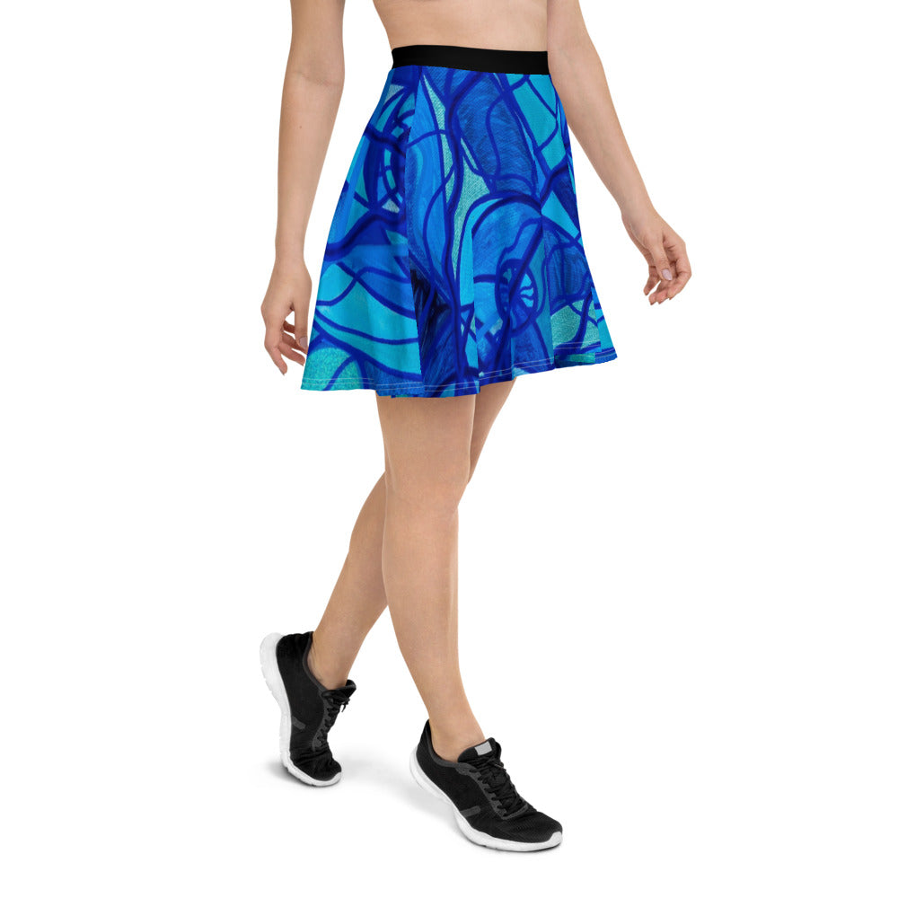 Arcturian Calming Grid - Flared Skirt