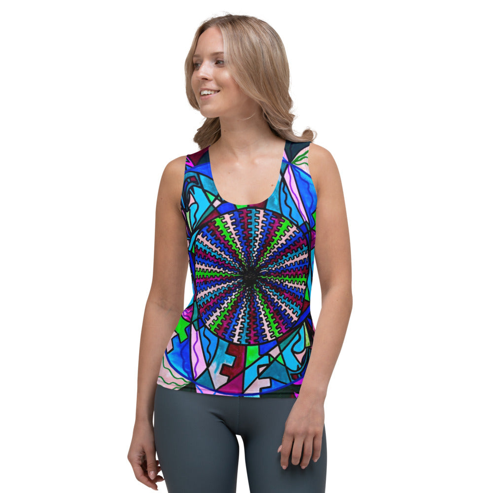 Pleiadian Lightwork Integration Model - Sublimation Cut & Sew Tank Top