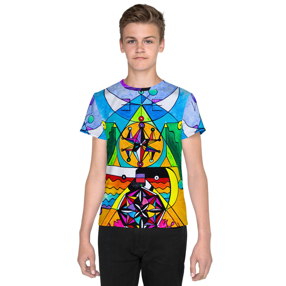 Manifestation Lightwork Model - Youth crew neck t-shirt