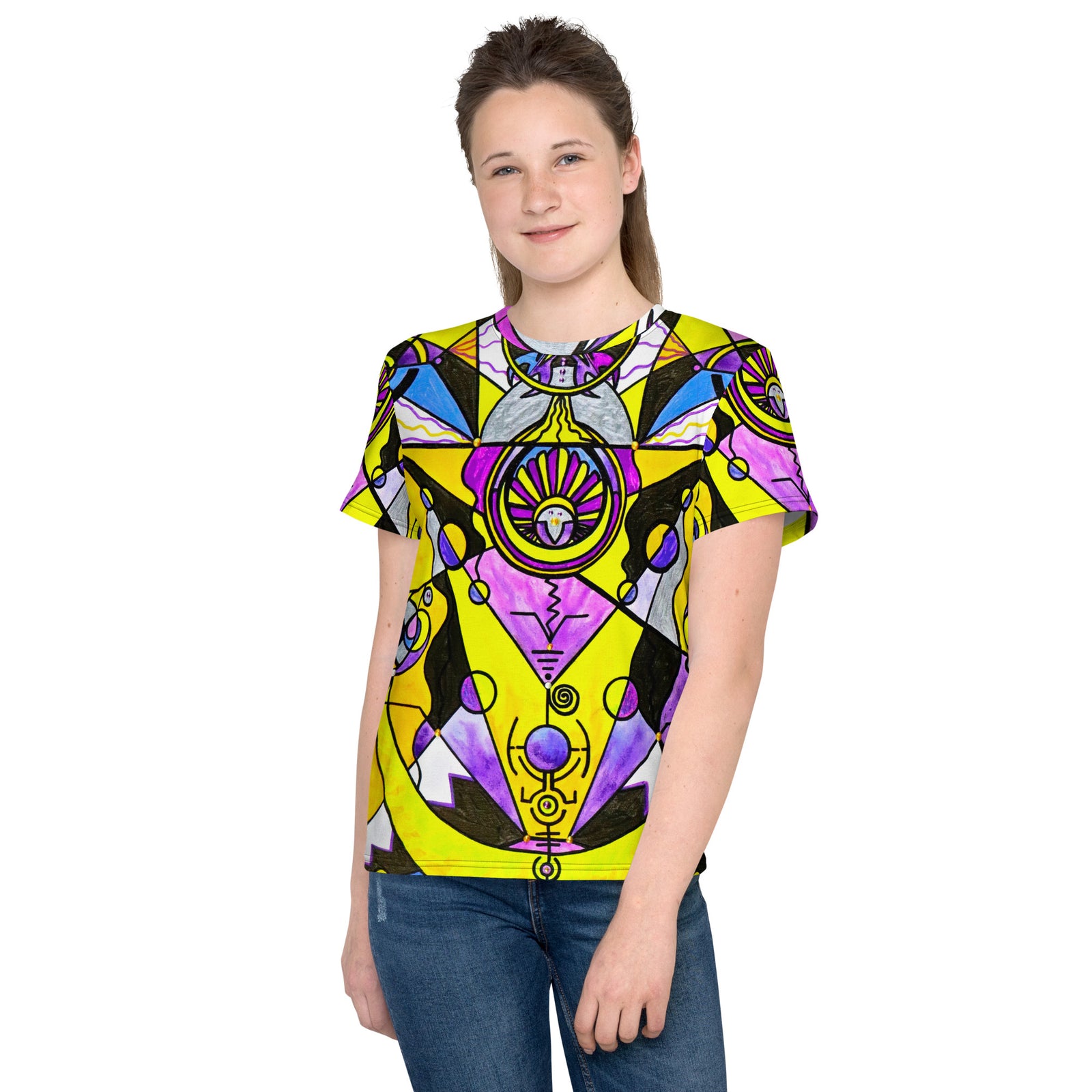 Arcturian Personal Truth Grid - Youth crew neck t-shirt